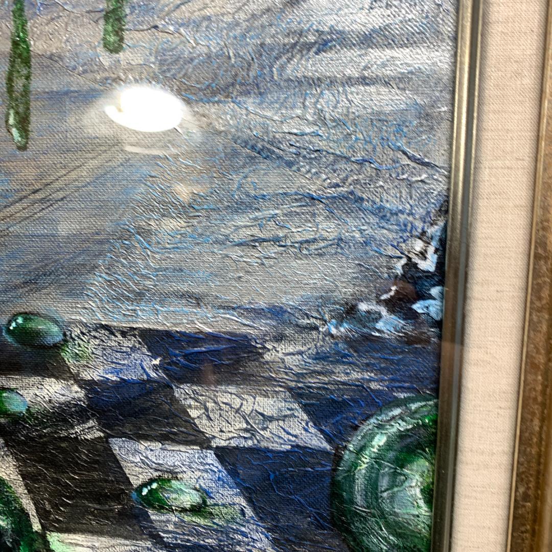 肉筆　次元間アート　額装　油絵