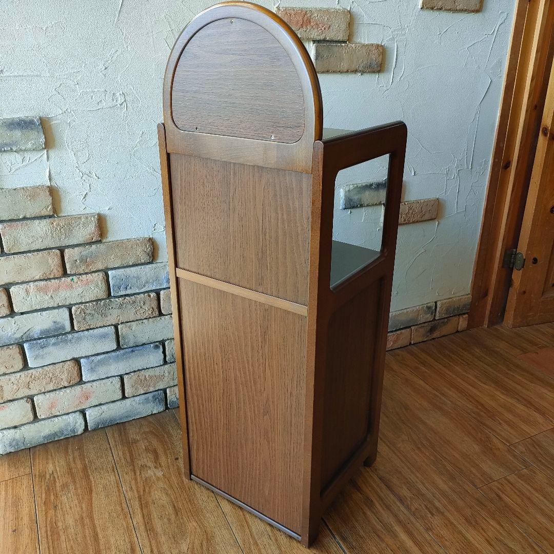 karimoku カリモク 電話台 花台 レトロ キャビネット アンティーク