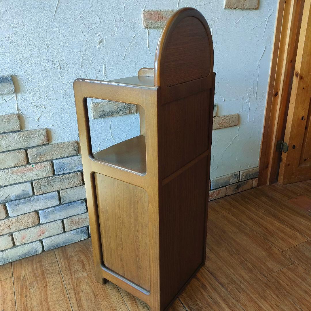 karimoku カリモク 電話台 花台 レトロ キャビネット アンティーク