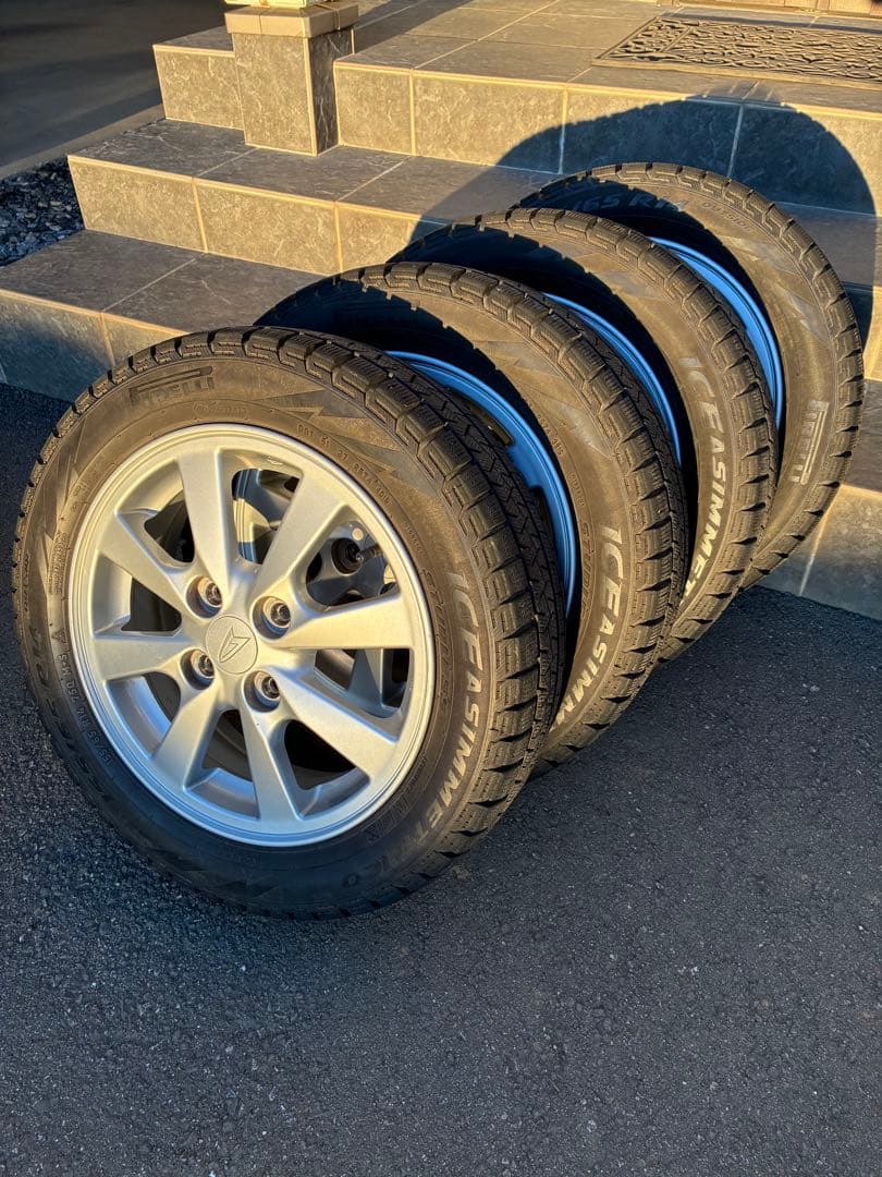 155/65R14 スタッドレスタイヤ アルミホイールの４本セット