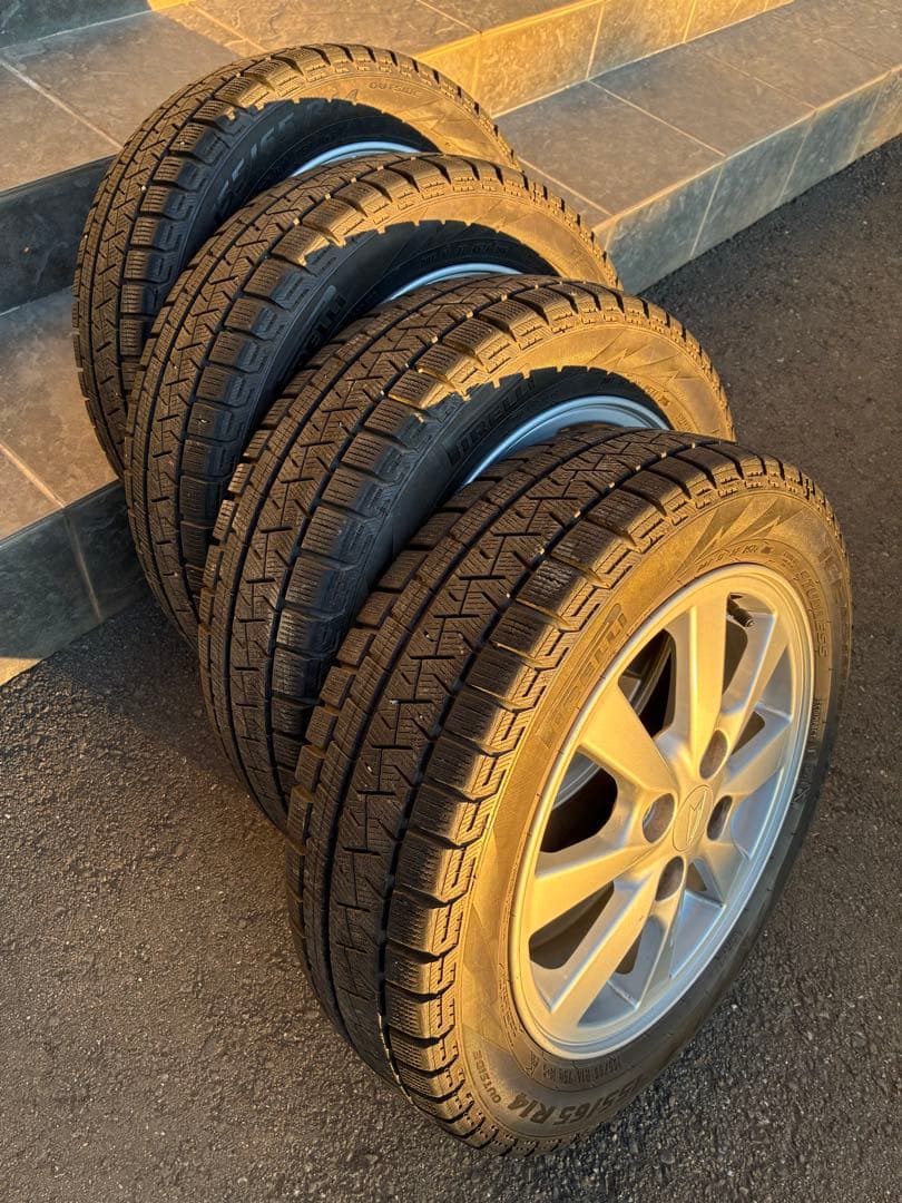 155/65R14 スタッドレスタイヤ アルミホイールの４本セット
