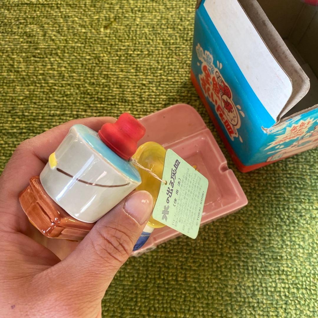 昭和レトロポップ　水の出る金魚すくい灰皿　可愛い　面白い　ユニーク　陶器人形