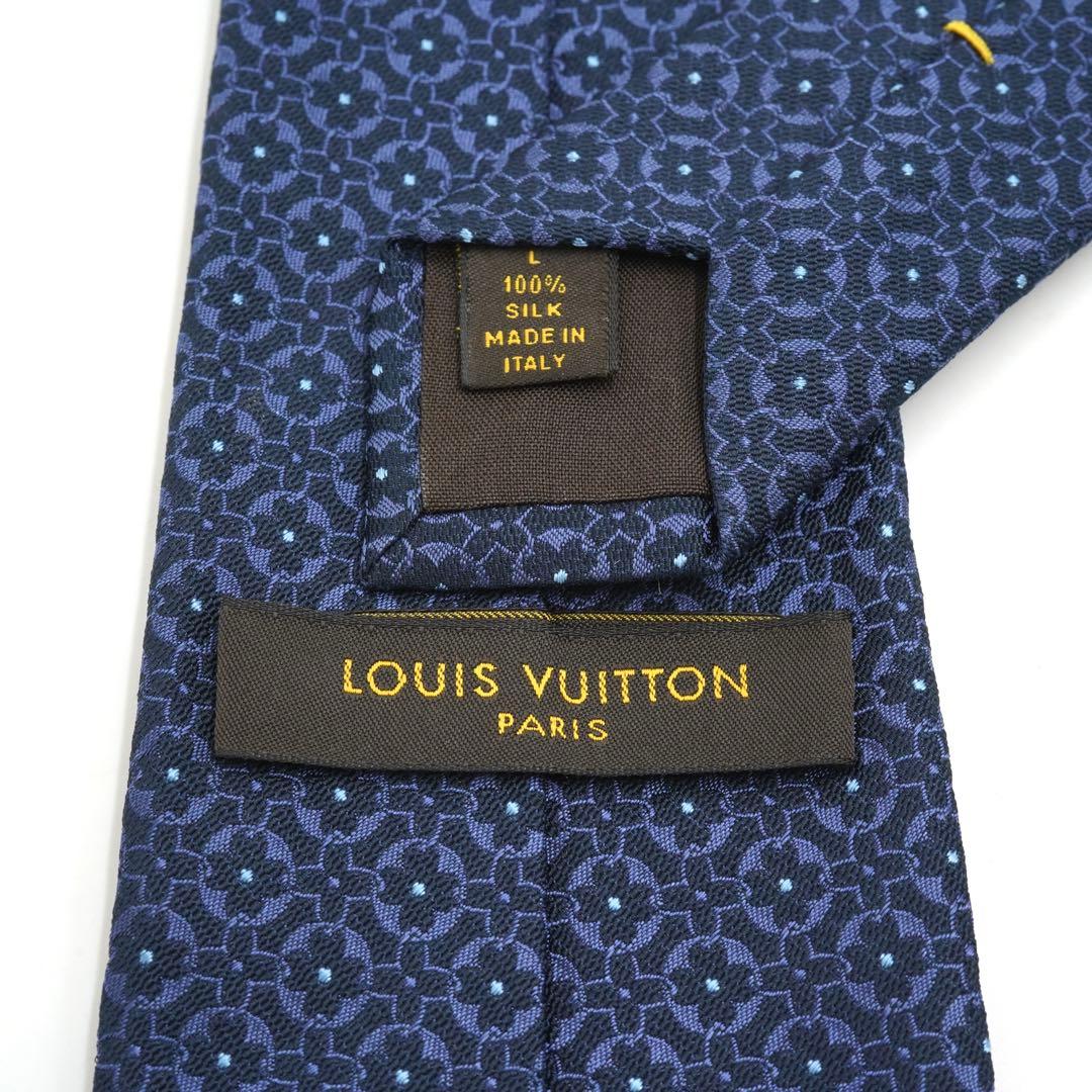 ✨新品未使用品✨　LOUIS VUITTON ネクタイ モノグラム　ネイビー