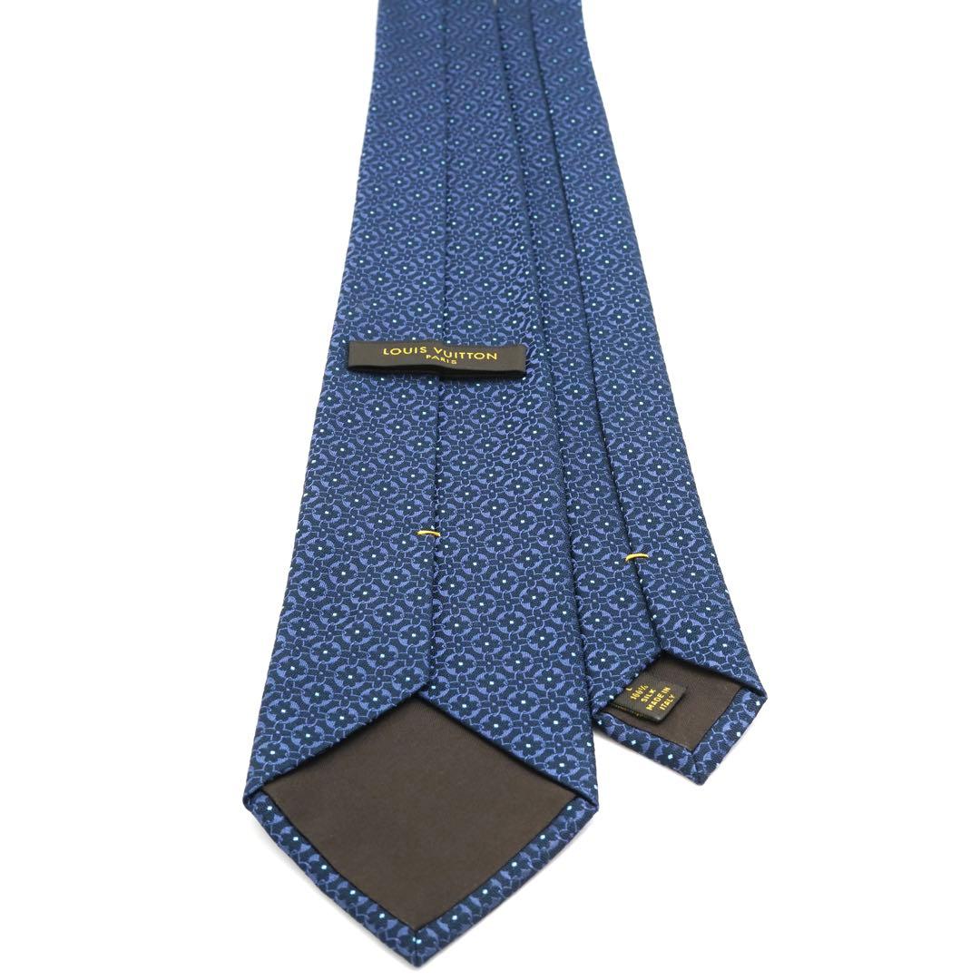 ✨新品未使用品✨　LOUIS VUITTON ネクタイ モノグラム　ネイビー