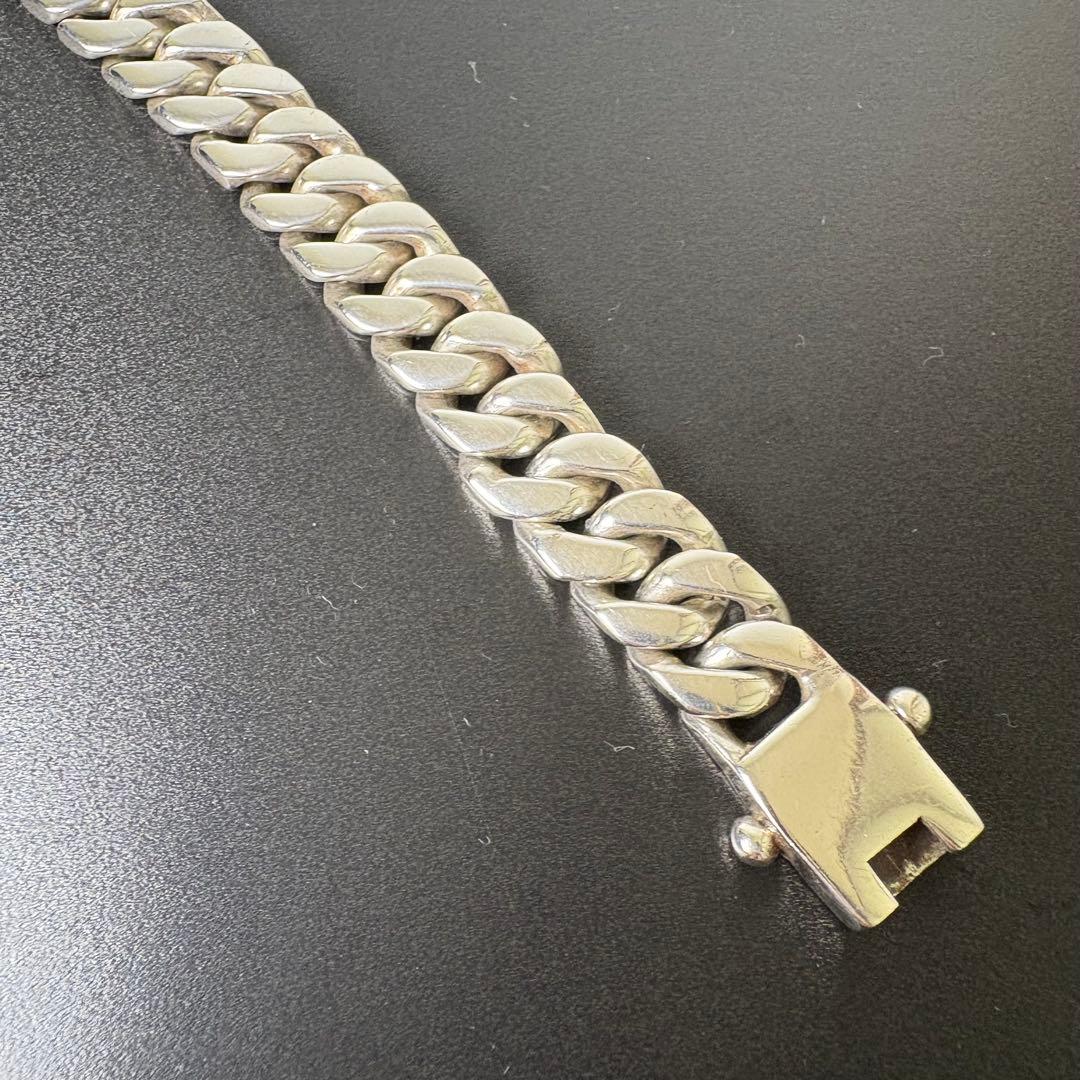 【智樹】重厚　喜平チェーンブレスレット　シルバー925 57g 18cm