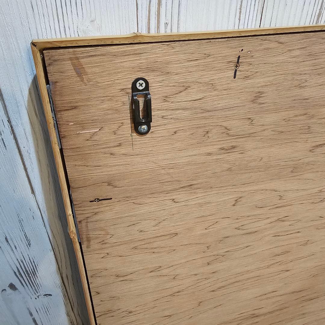 送料込み！ハワイアン風 バンブーミラー