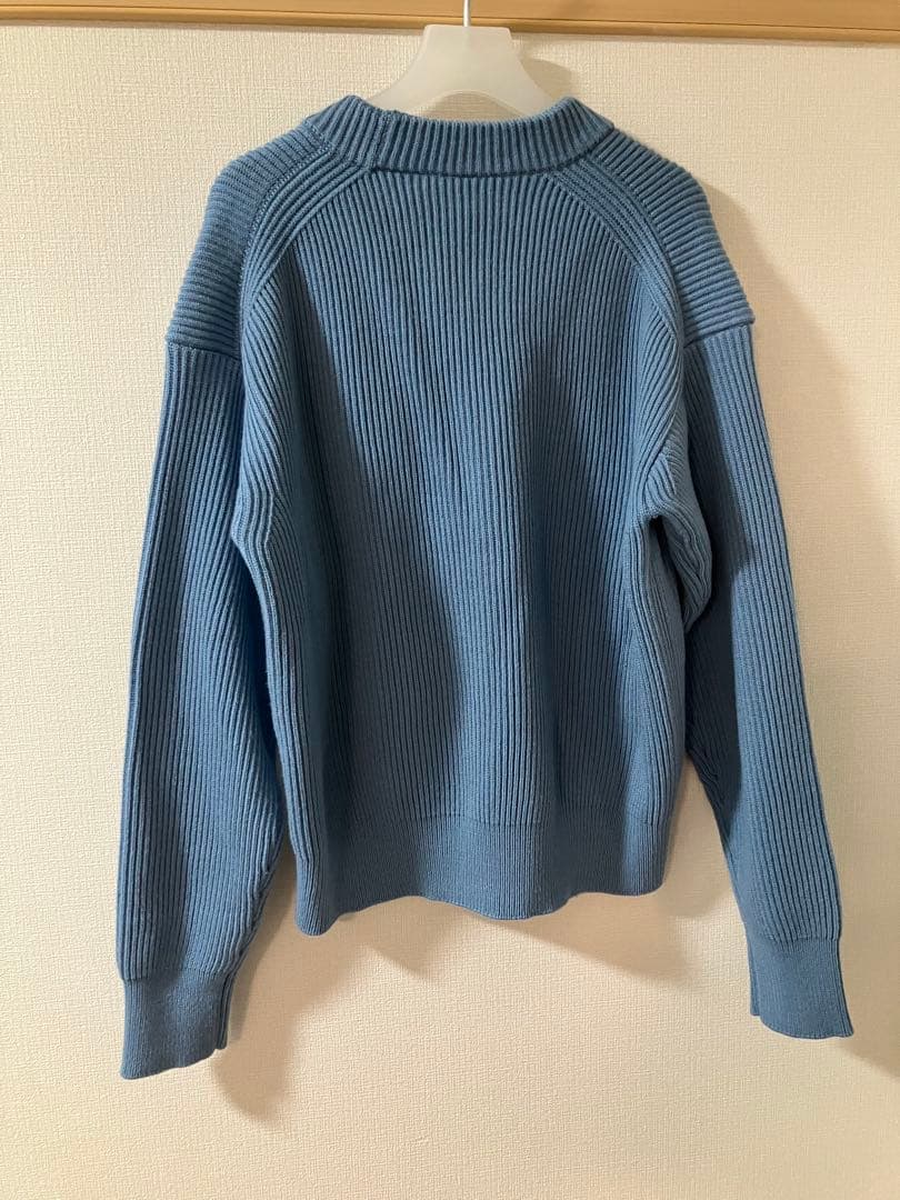 トップス AURALEE FRENCH MERINO RIB KNIT CARDIGAN