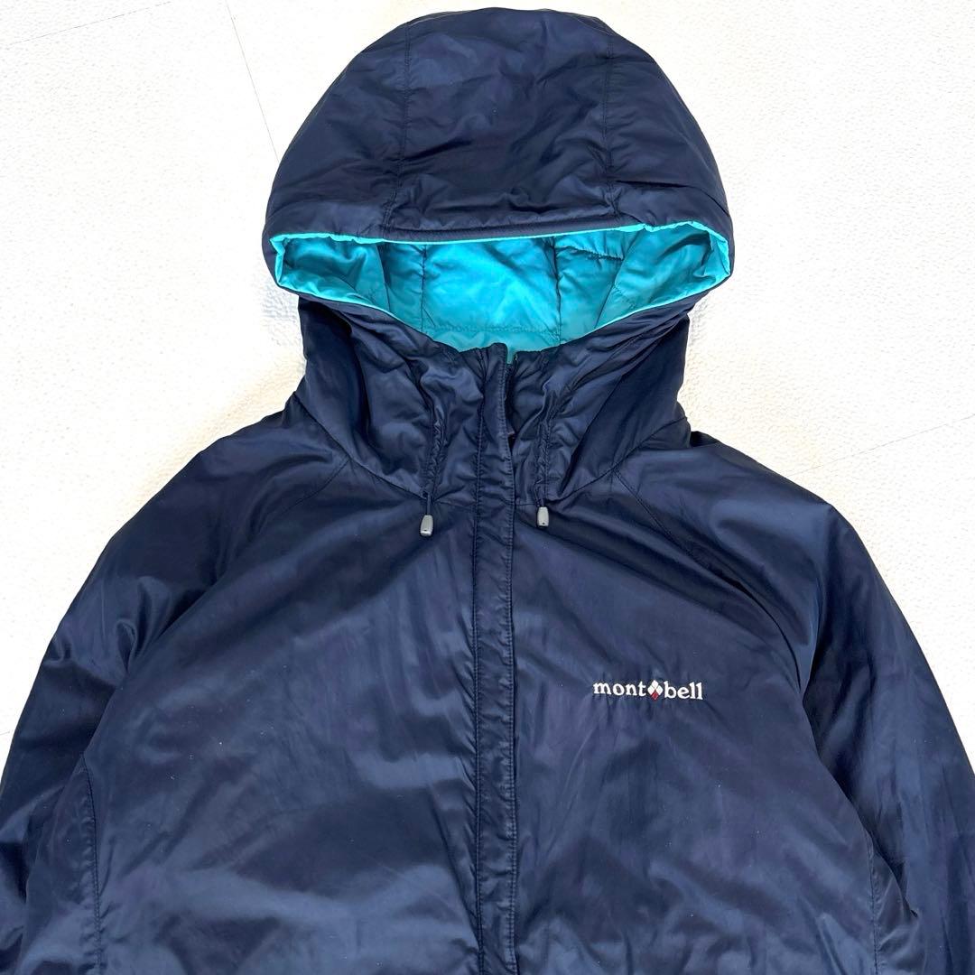 専用【美品/XL】モンベル　リバーシブル　サーマライトパーカ　ターコイズ