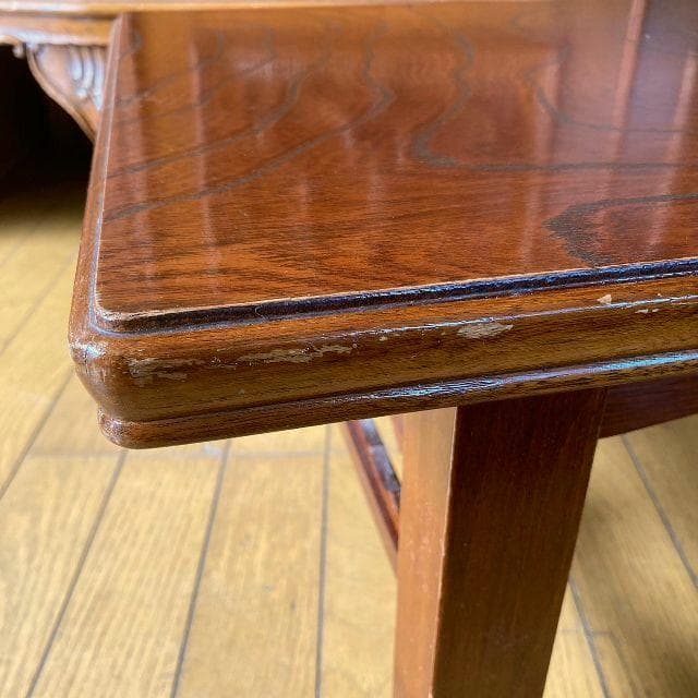 dd 角 机 卓袱台 ちゃぶ台 座卓 ローテーブル 木製 けやき 和家具