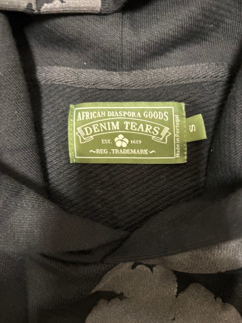 denim tears デニムティアーズ ブラック パーカー 購入履歴〇