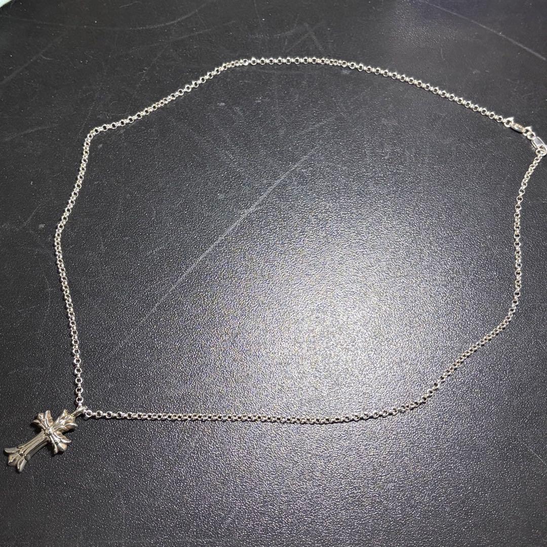 Chrome hearts クロムハーツ ダブルクロス ネックレス チェーン付き