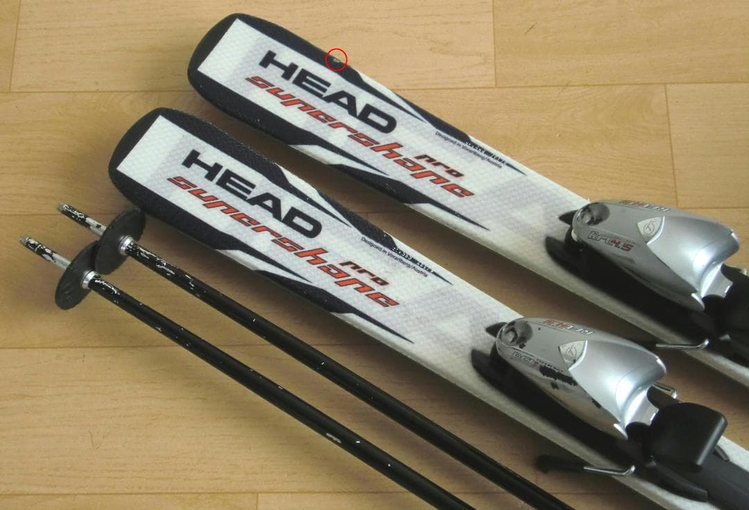 ■■送料無料■HEAD■ジュニア用スキー4点セット■板137靴24■WAX済■■
