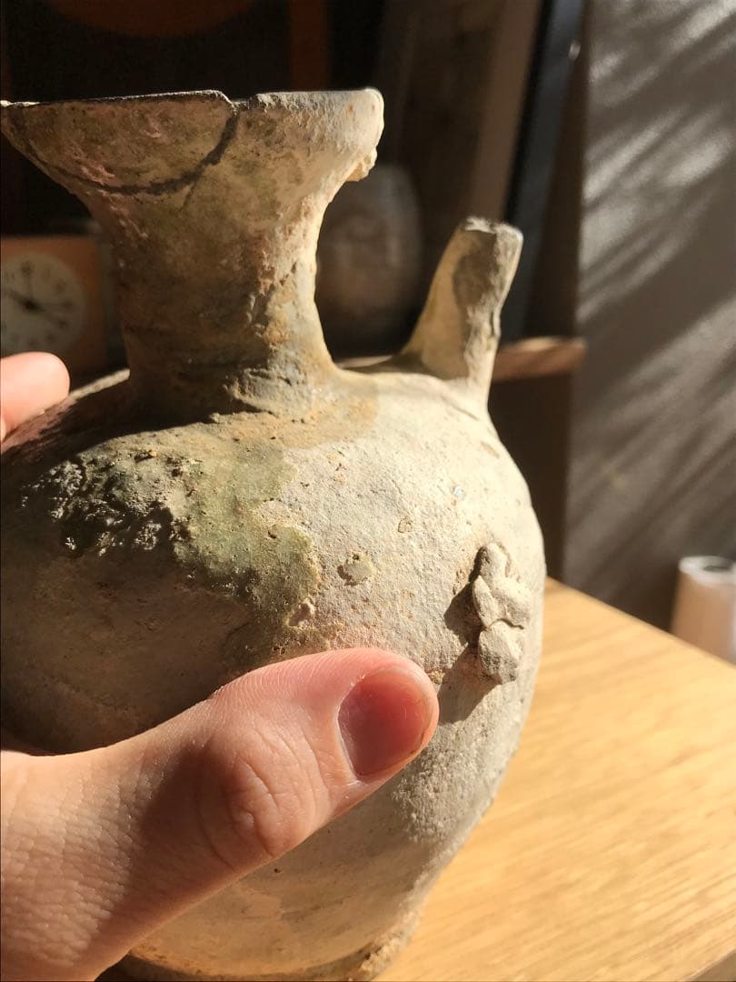 室町時代　古瀬戸　水注　焼き物　骨董　アンティーク　壺