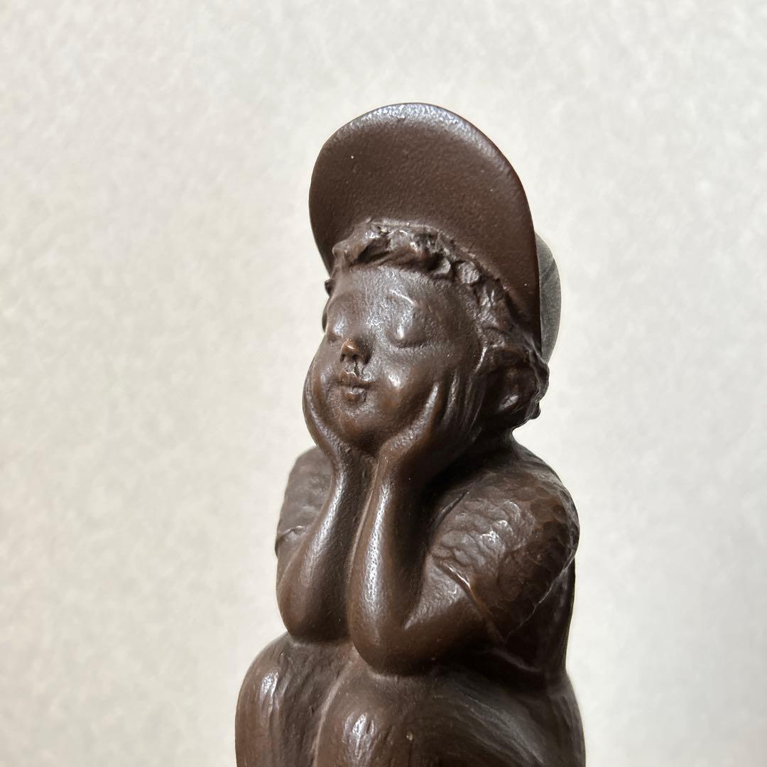 パ*ん様 玉野勢三氏　ブロンズ作品　白球の夢
