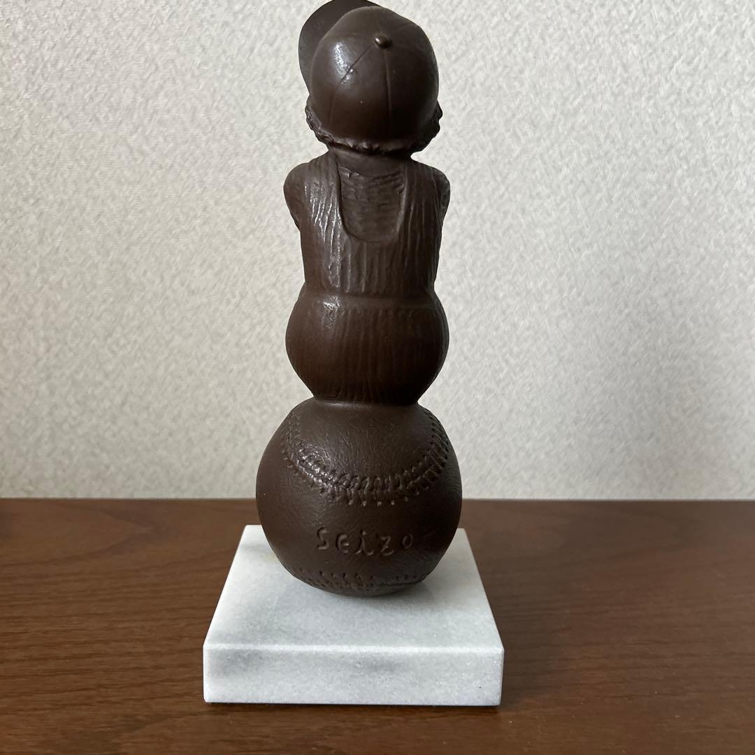 パ*ん様 玉野勢三氏　ブロンズ作品　白球の夢