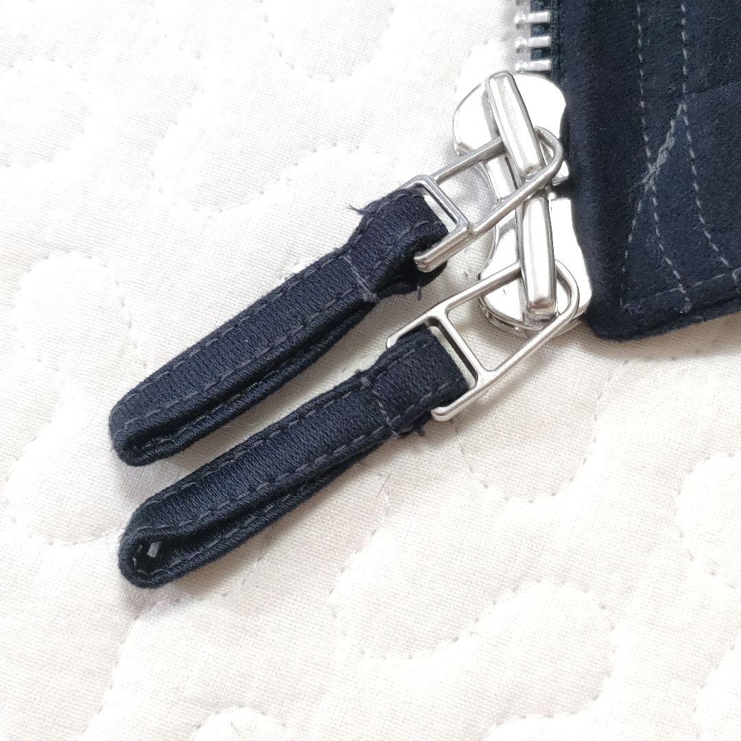 45R　現行タグ　中綿ベスト　コットン　起毛感あり◎　ネイビー　刺繍　3