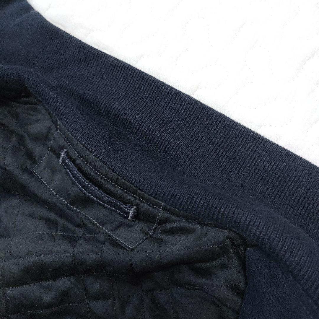 45R　現行タグ　中綿ベスト　コットン　起毛感あり◎　ネイビー　刺繍　3