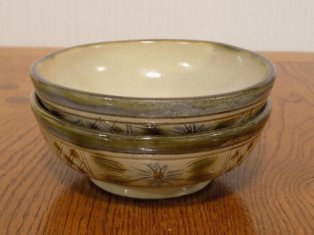 壷屋焼　小橋川昇　中鉢2個セット新品未使用
