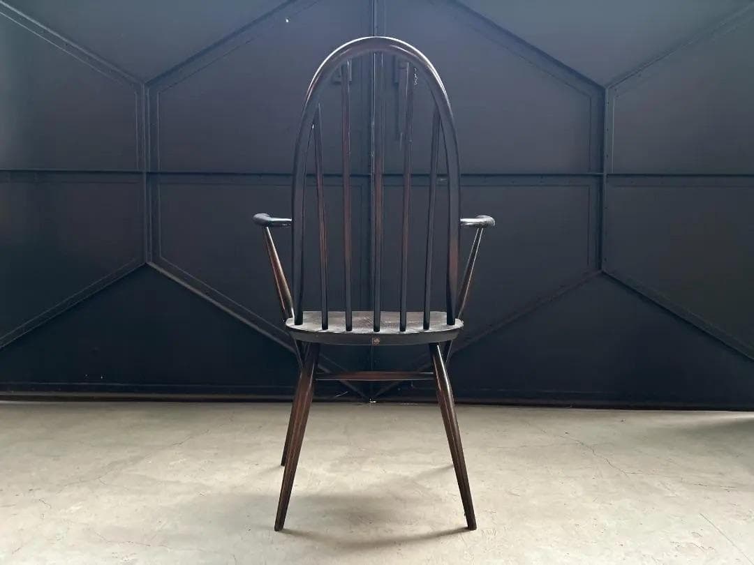 ERCOL / アーコール｜クエーカーアームチェア｜エルム材 ダークブラウン