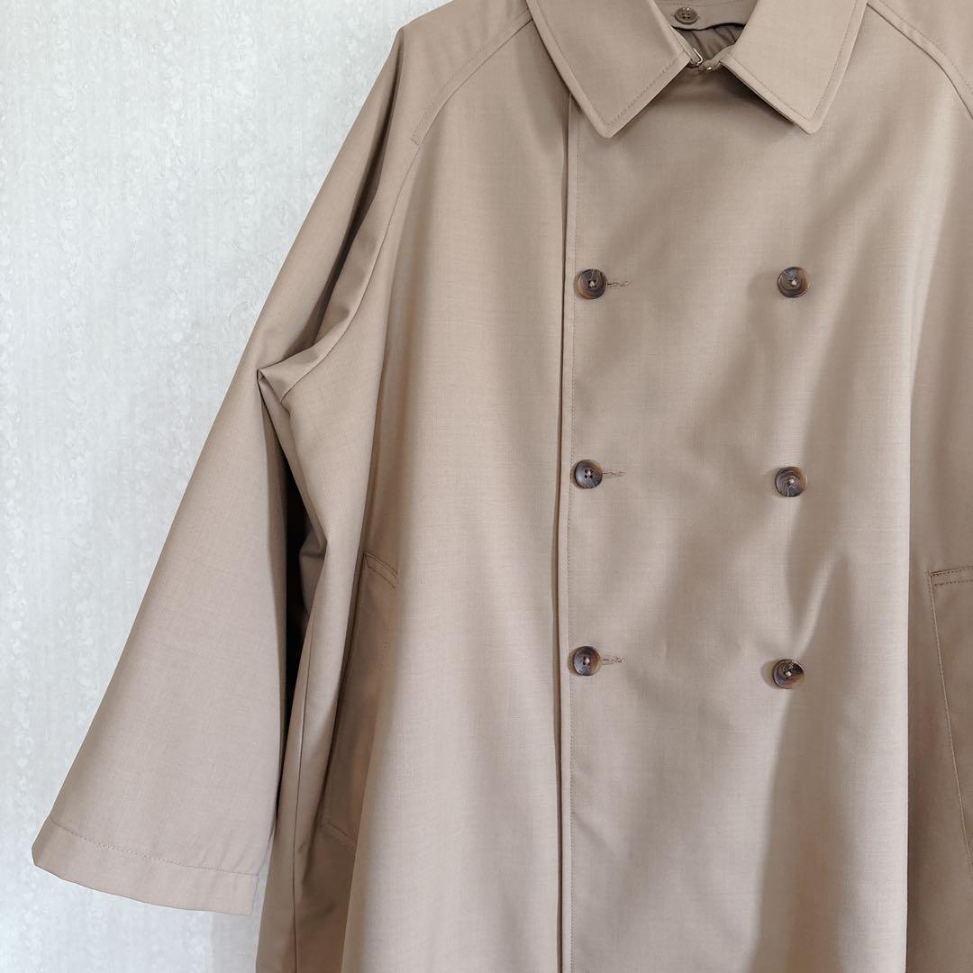 【極美品】グランマママドーター 中綿ライナー付き ギャバワイドトレンチコート