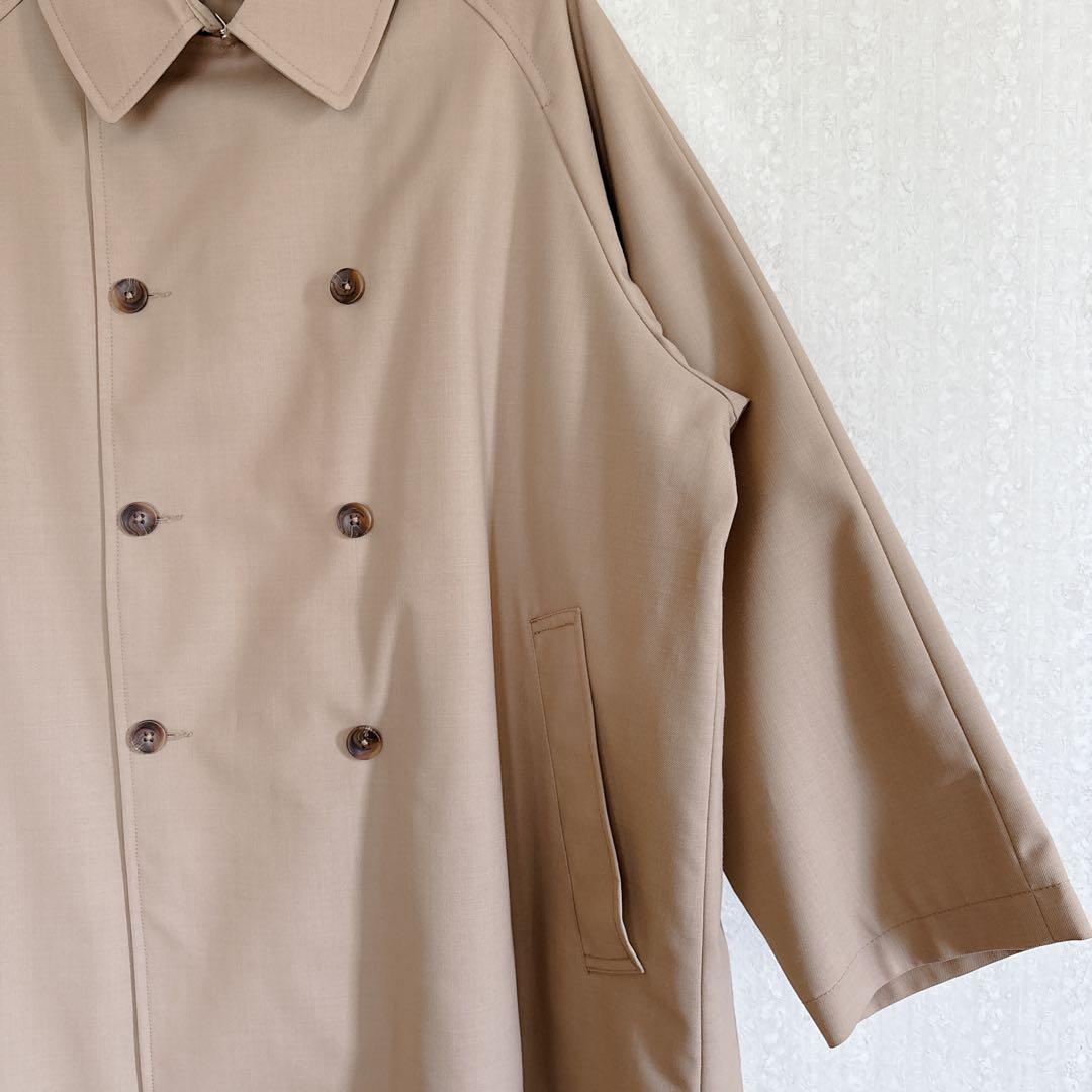 【極美品】グランマママドーター 中綿ライナー付き ギャバワイドトレンチコート