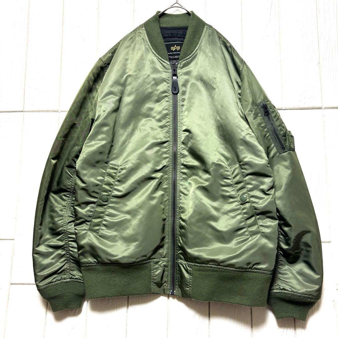 ALPHA MA-1 PRIMALOFT セージグリーン L ナノユニバース別注