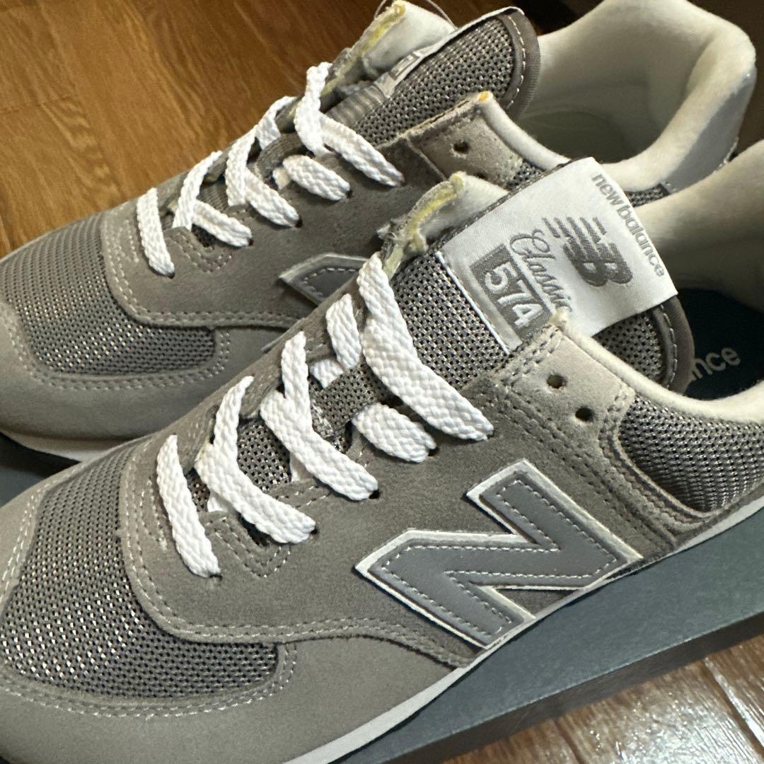 未使用new balance Classic 574 グレー スニーカー24.5
