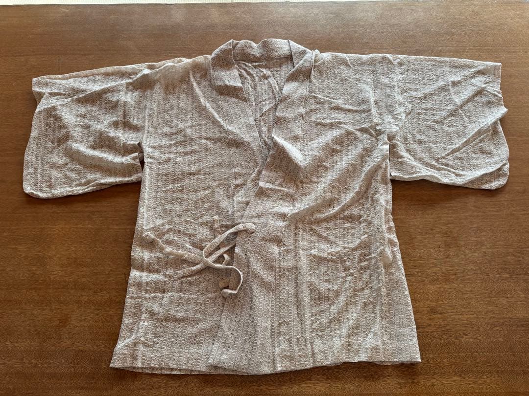 新品　極美品　茶道　割烹着　水屋エプロン　和装レースエプロン　ロング丈　フリー