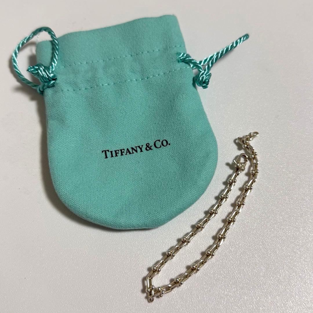 即日発送【美品】tiffany ハードウェア マイクロ リンクブレスレット