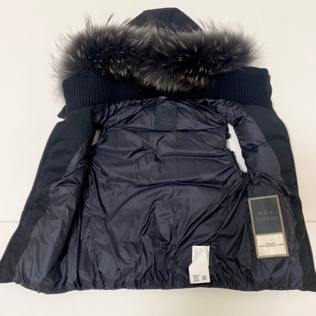 タトラス ダウンベスト　ルセラ　LTA20A4572 黒　M 01 ファー付き