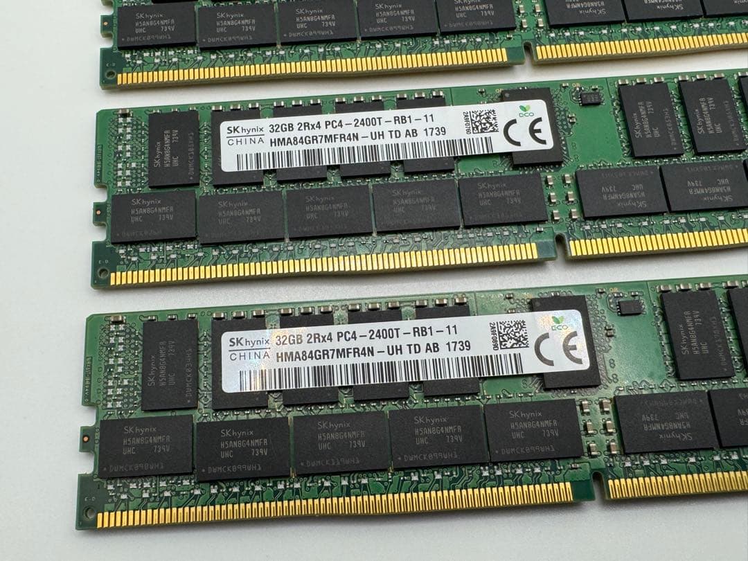 ③SK hynix DDR4 32GB4枚 PC4-2400T-RB1-11
