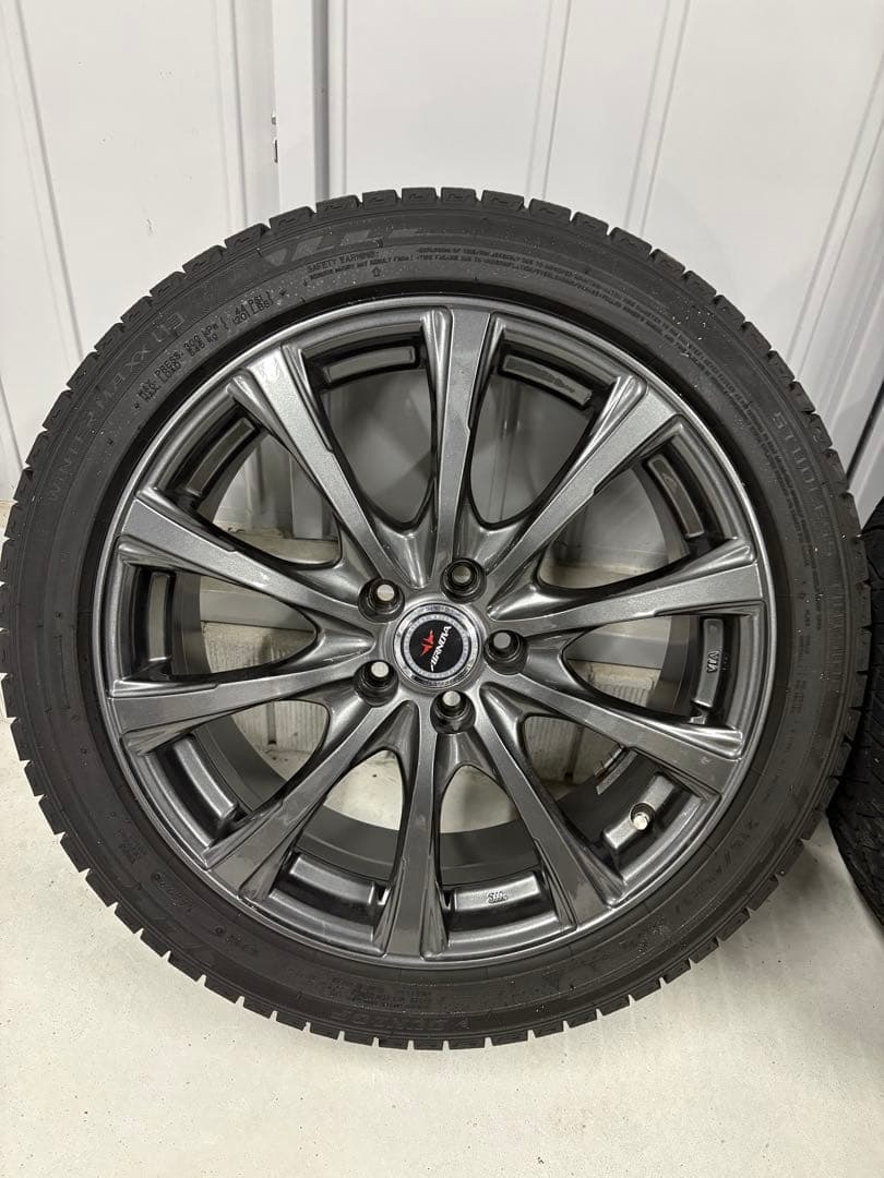 ダンロップウインターマックス03スタッドレスタイヤ付き 4本セット