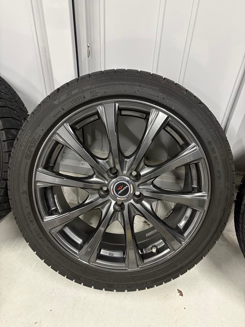 ダンロップウインターマックス03スタッドレスタイヤ付き 4本セット