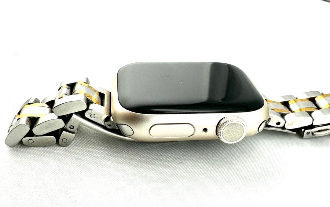 AppleWatch9 GPS 41mmスターライトアルミニウム スポーツバンド