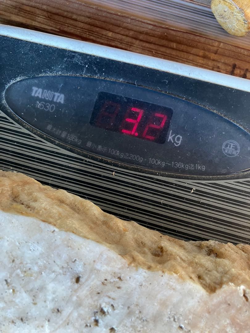 鍾乳石製 花瓶 クリーム色と茶色のストライプ