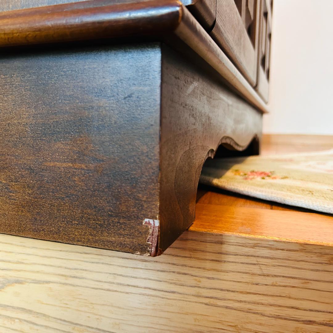 【希少モデル】 オールドカリモク「コロニアル」ライティングビューロー