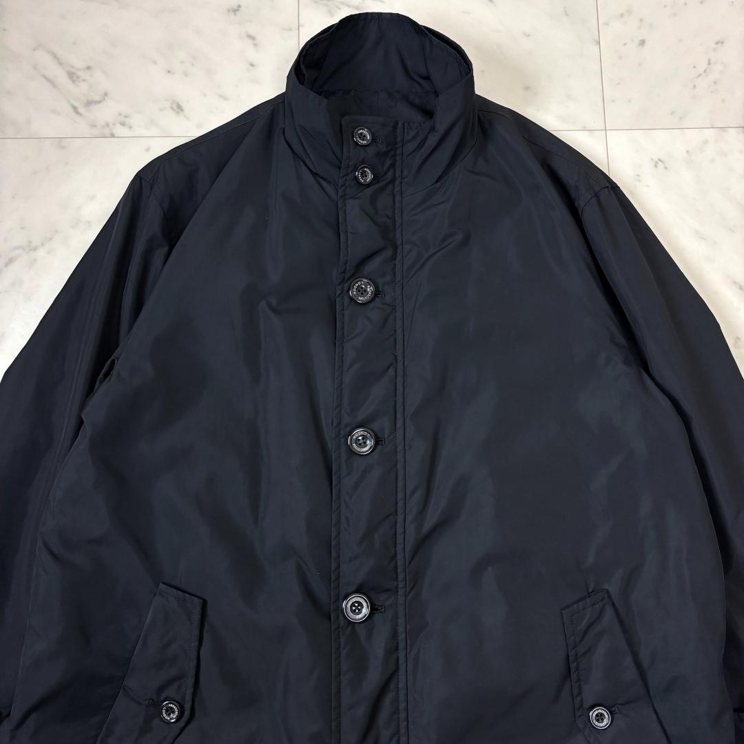 Aquascutum ダウンライナー付き M ロングコート 黒 ステンカラー