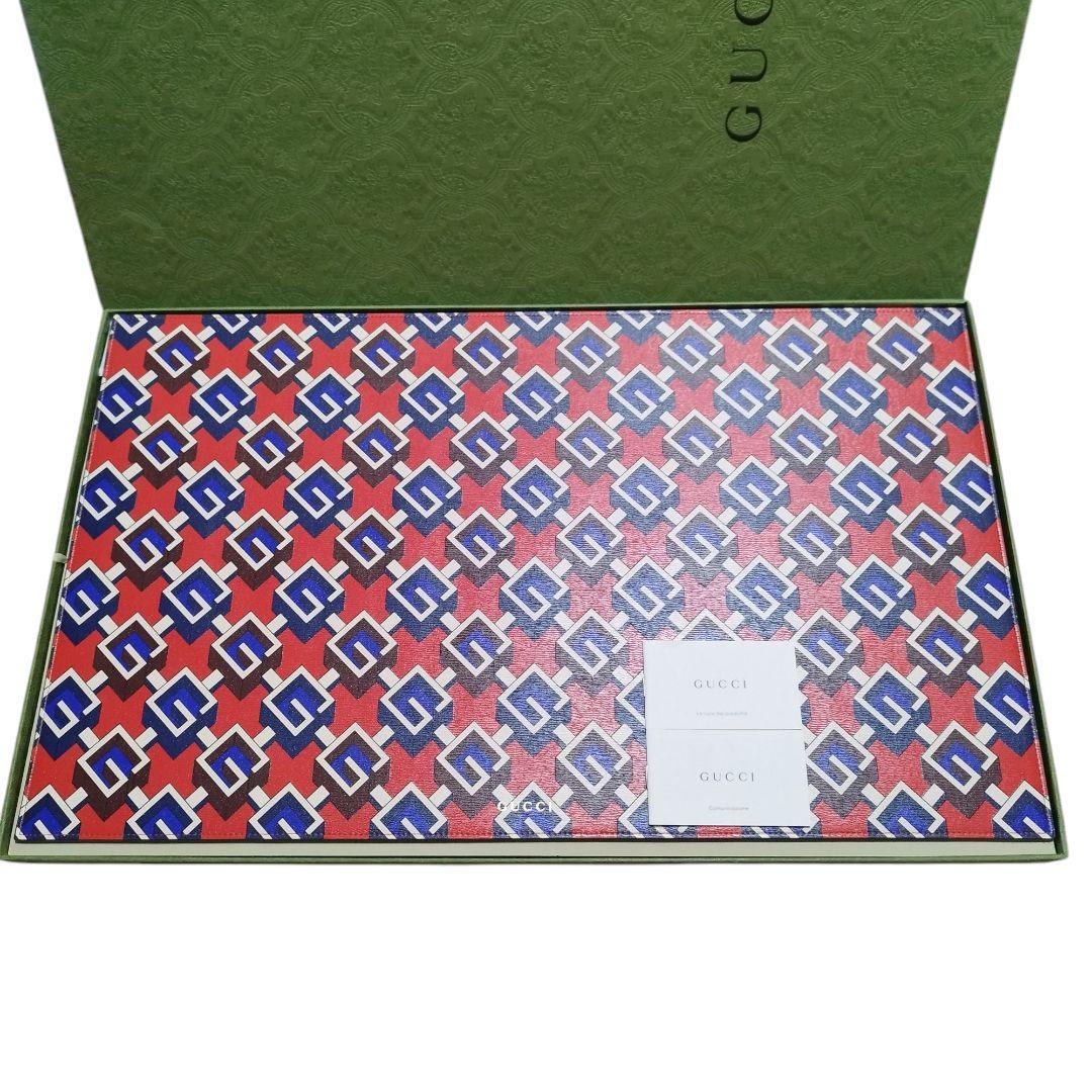 【未使用】GUCCI ジオメトリックG フィーディングマット 58×35cm