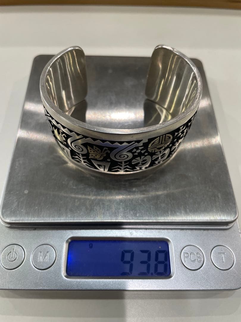 ホピ族Gary & Elsie Yoyokie インディアンバングル14K