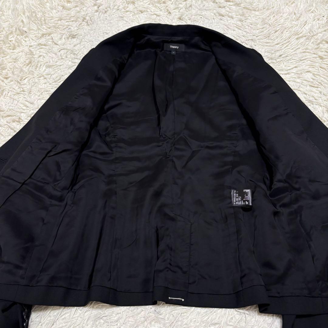 美品 M 現行 Theory セットアップ スーツ ブラック 黒 ストレッチ