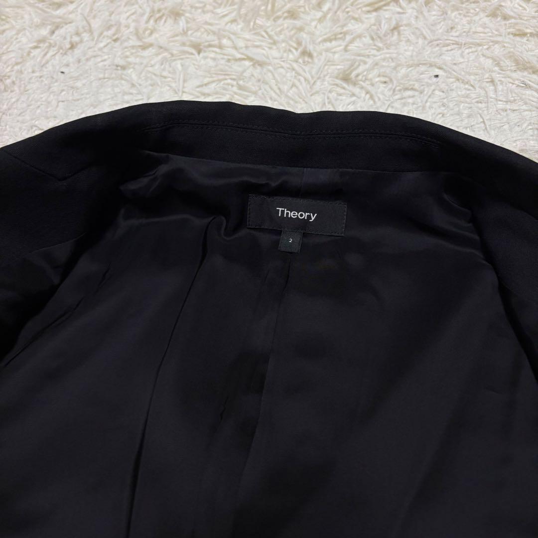 美品 M 現行 Theory セットアップ スーツ ブラック 黒 ストレッチ