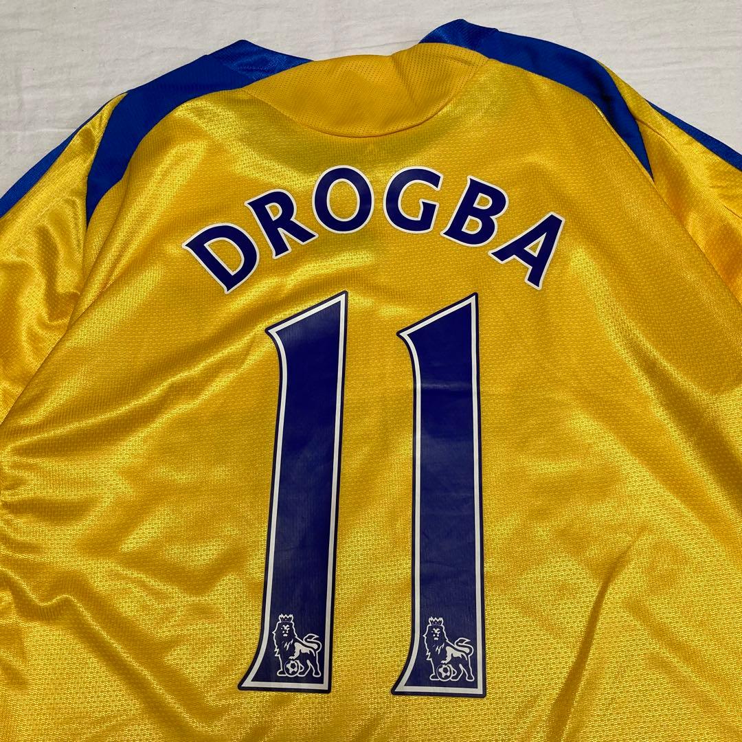 adidas チェルシー ドログバ 11番 アウェイユニフォーム 09/10