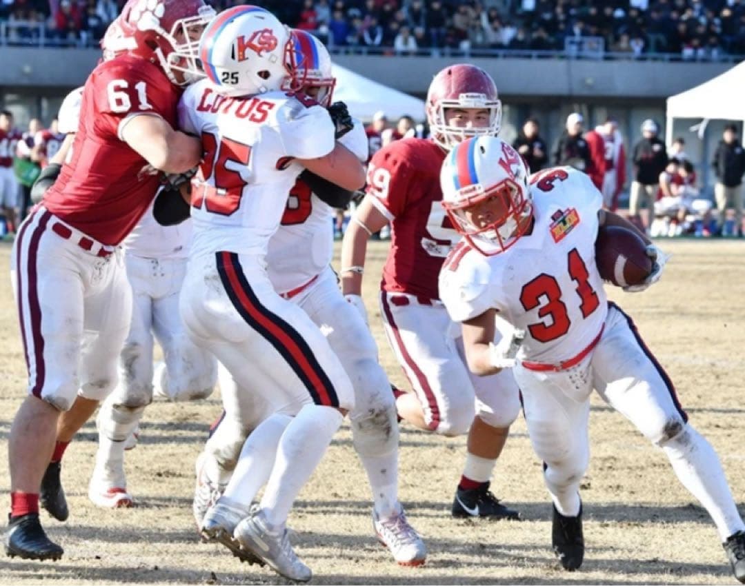 佼成学園アメフト部“LOTUS“試合用ジャージ ホワイト【選手実使用】