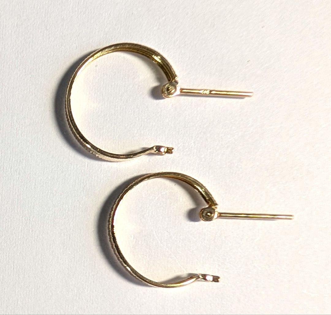 K18YG地金ピアス　新品未使用品