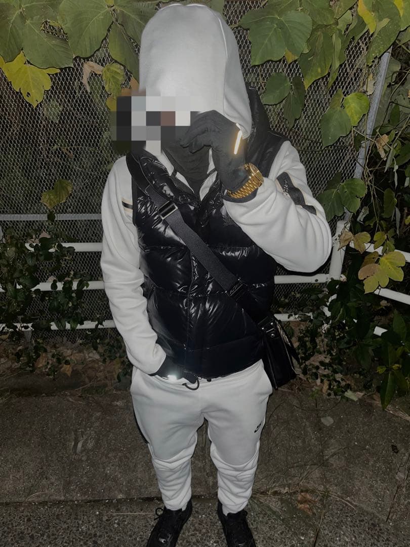 【パンの耳】希少カラー NIKE テックフリース セットアップ白　ホワイト