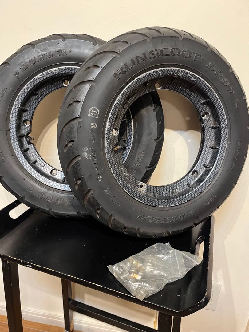 vespa px lmlスターデラックス用チューブレスアルミホイール2本セット