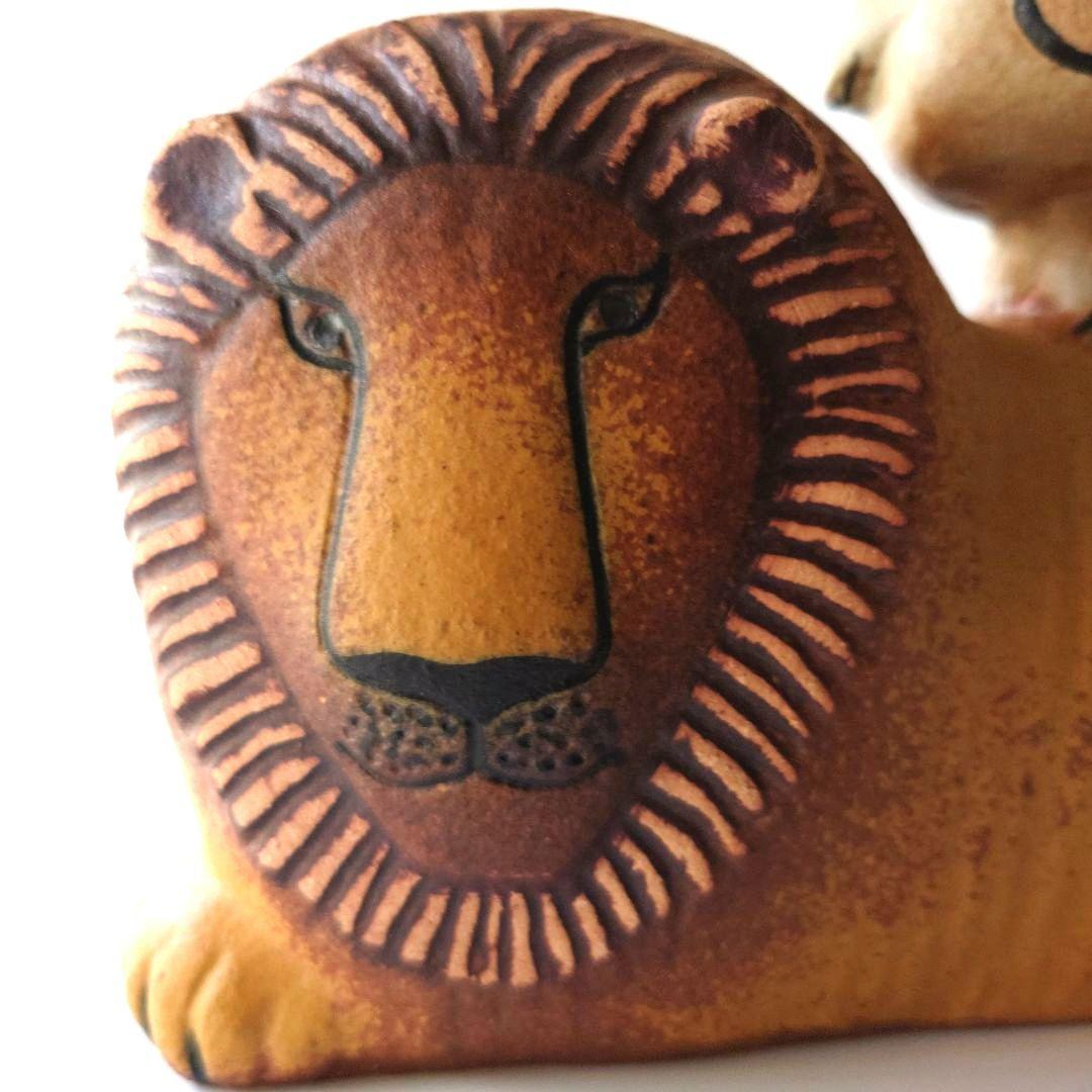 リサラーソン　ライオンと鳥　ライオンウィズバード　Lisa Larson