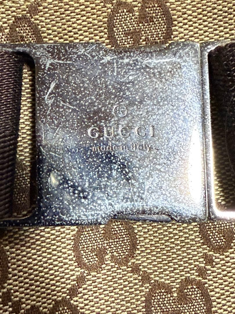 GUCCI グッチ GGキャンバス ボディバッグ ウエストバッグ ウエストポーチ