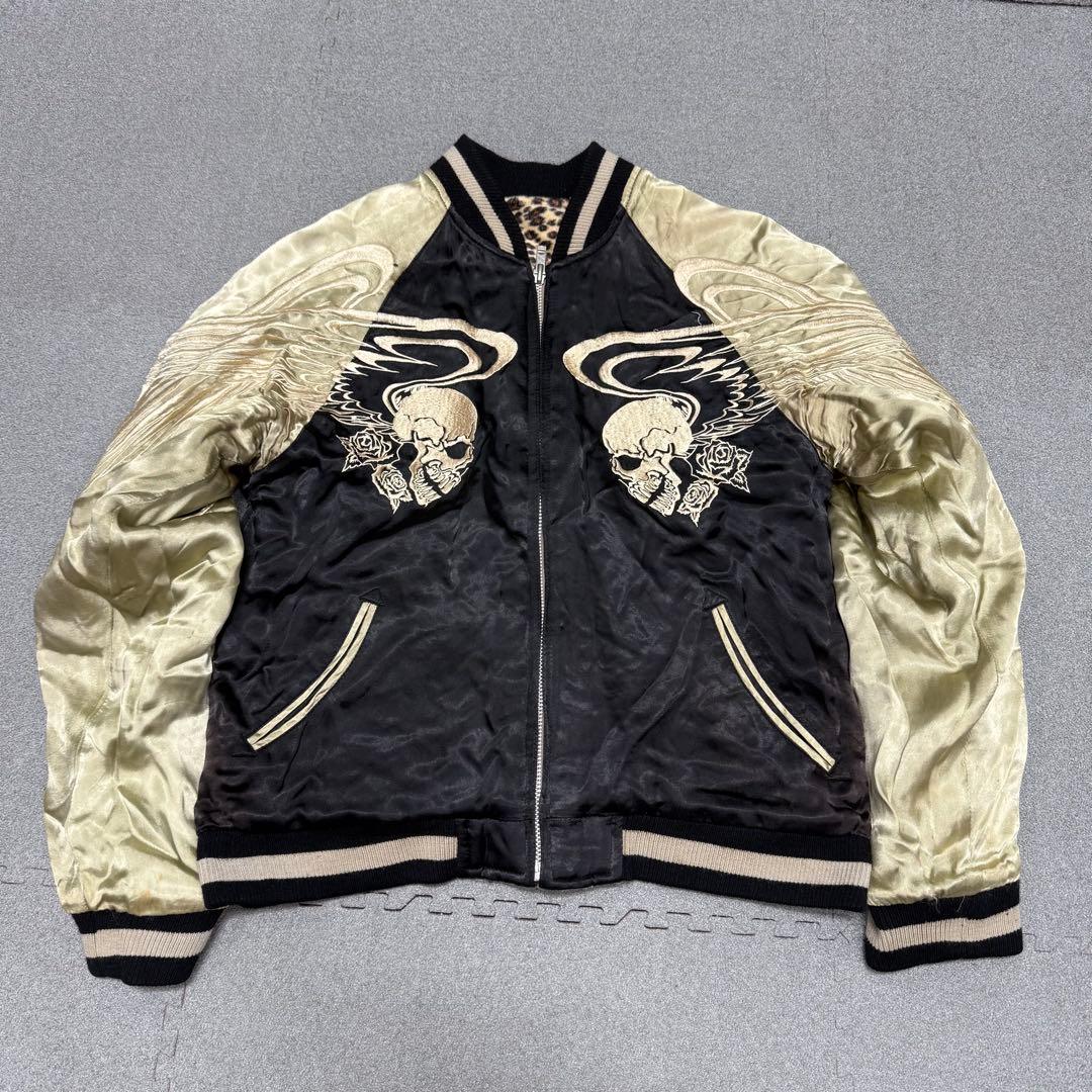 ジャケット・アウター 898 Satori Skull Rev Sukajan Jkt Leopard