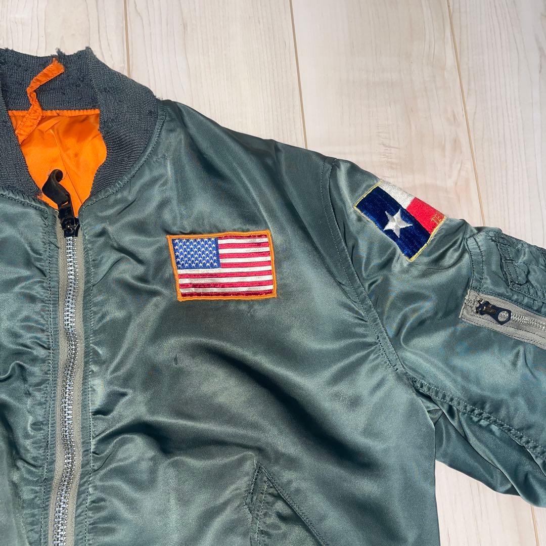 実物80年 MA-1 オリジナル ALPHA INDUSTRIES INC社製